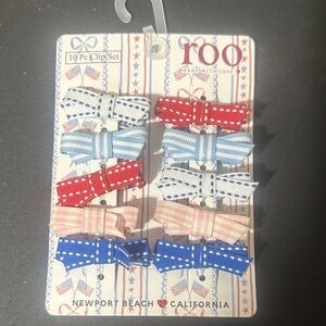 Roo 10 pc clip mini bow set